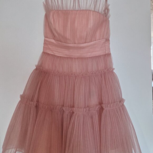 BCBGMAXAZRIA Tulle Corseted Mini Dress - Picture 2 of 5